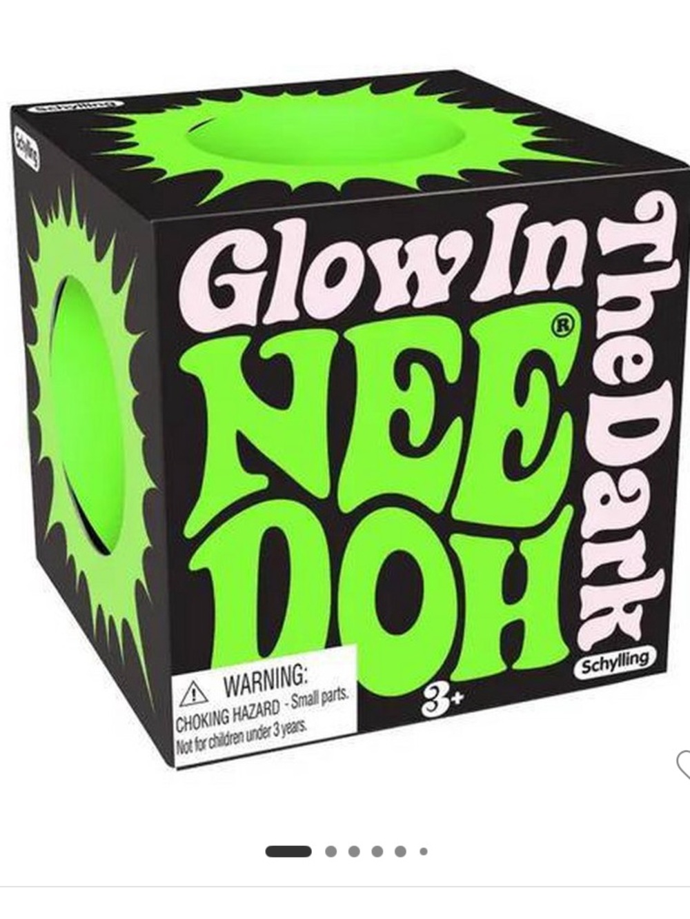 Glow In The Dark NeeDoh Stress Ball - Neon Green